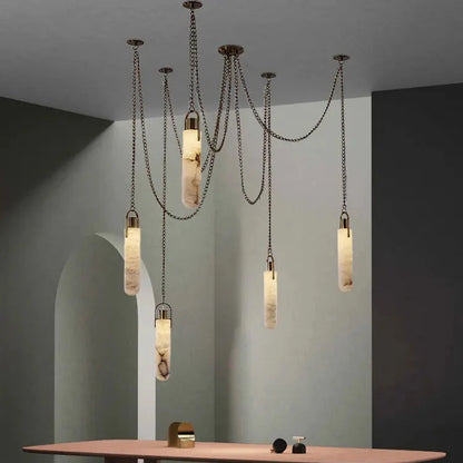 Yadira Marmer Luxe Chandelier Verlichting
