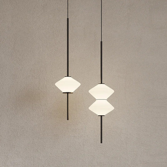 Art Deco Glazen Hanglamp met Zachte LED-verlichting