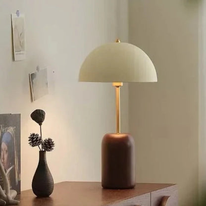 Stijlvolle Hout & IJzer Design Delphi Tafellamp