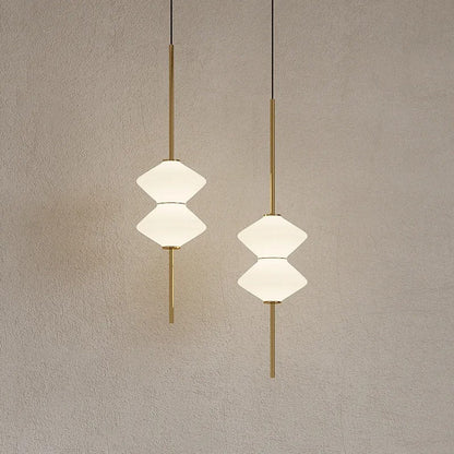 Art Deco Glazen Hanglamp met Zachte LED-verlichting