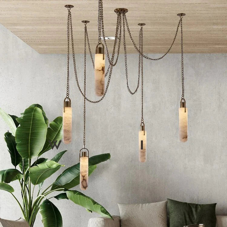 Yadira Marmer Luxe Chandelier Verlichting