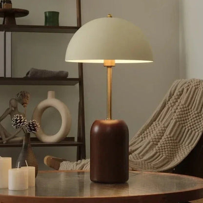 Stijlvolle Hout & IJzer Design Delphi Tafellamp