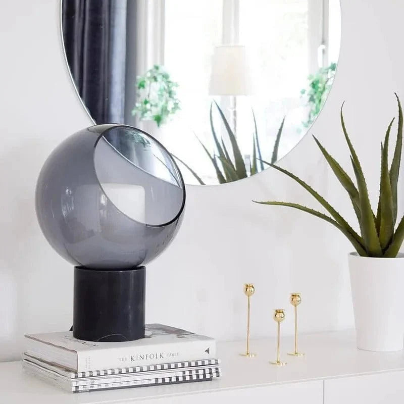 Moderne Glas en Hars Dome Tafellamp