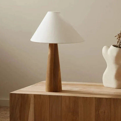 Moderne Stijlvol Hout Tafellamp