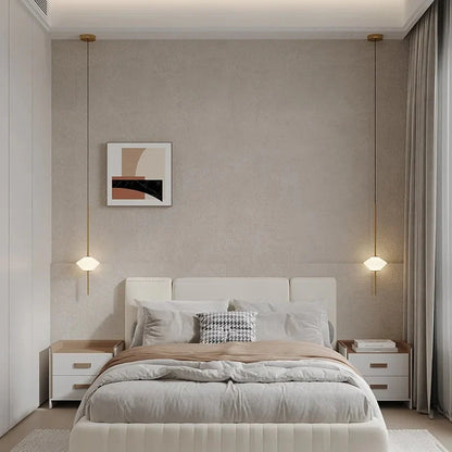 Art Deco Glazen Hanglamp met Zachte LED-verlichting