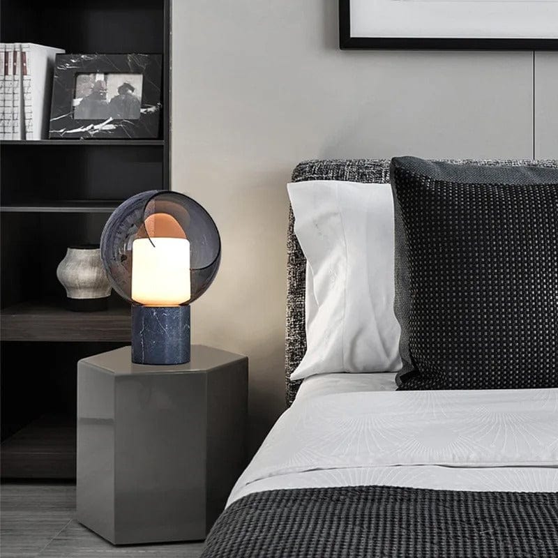 Moderne Glas en Hars Dome Tafellamp