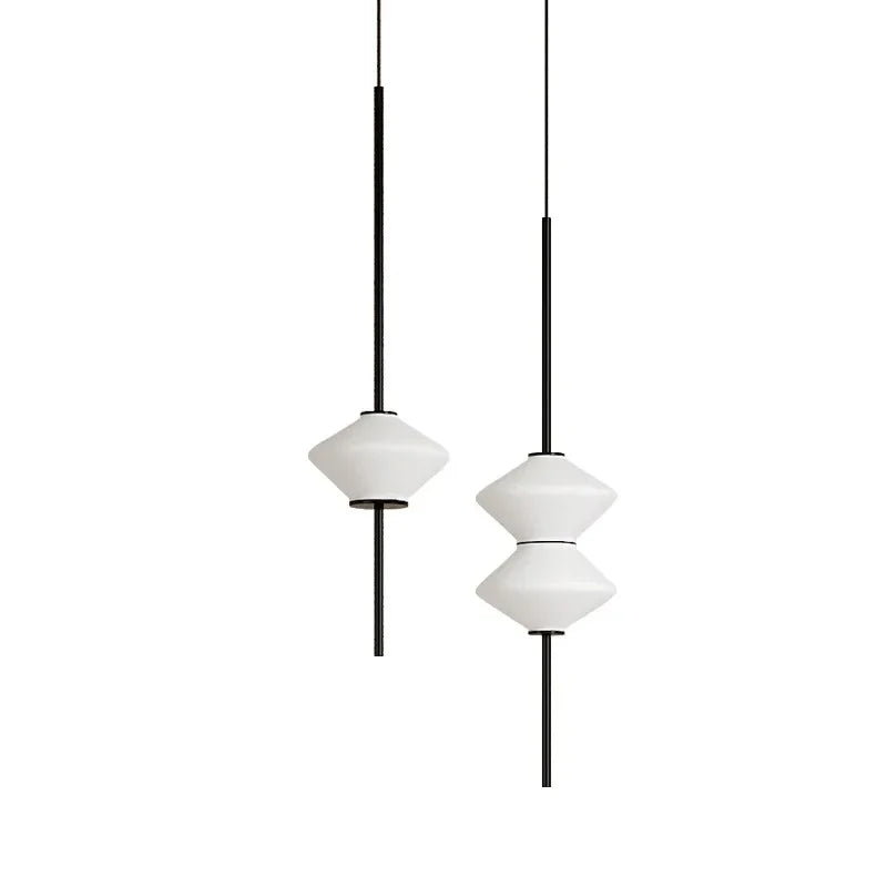 Art Deco Glazen Hanglamp met Zachte LED-verlichting