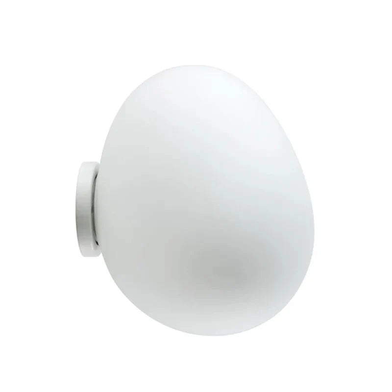Abby Ovale Glazen Wandlamp met Zachte Gloed