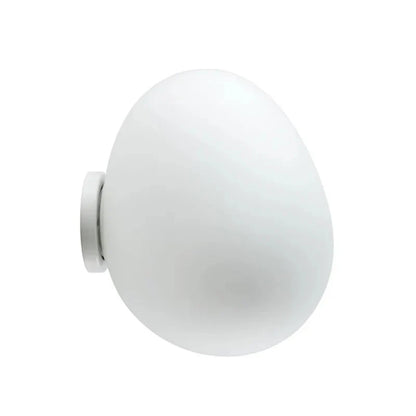 Abby Ovale Glazen Wandlamp met Zachte Gloed