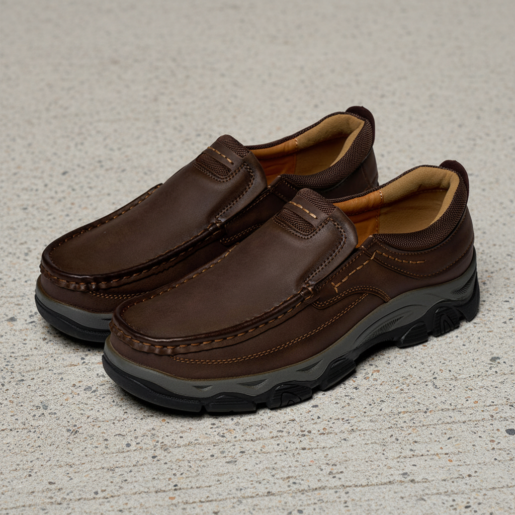 Men's Boot Loafers Casual Slip-On | Walking Shoes - Image 1
