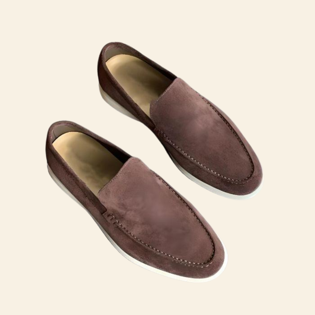 Men's Flexible Suede Loafers Slip-On | Casual Shoes - Image 10