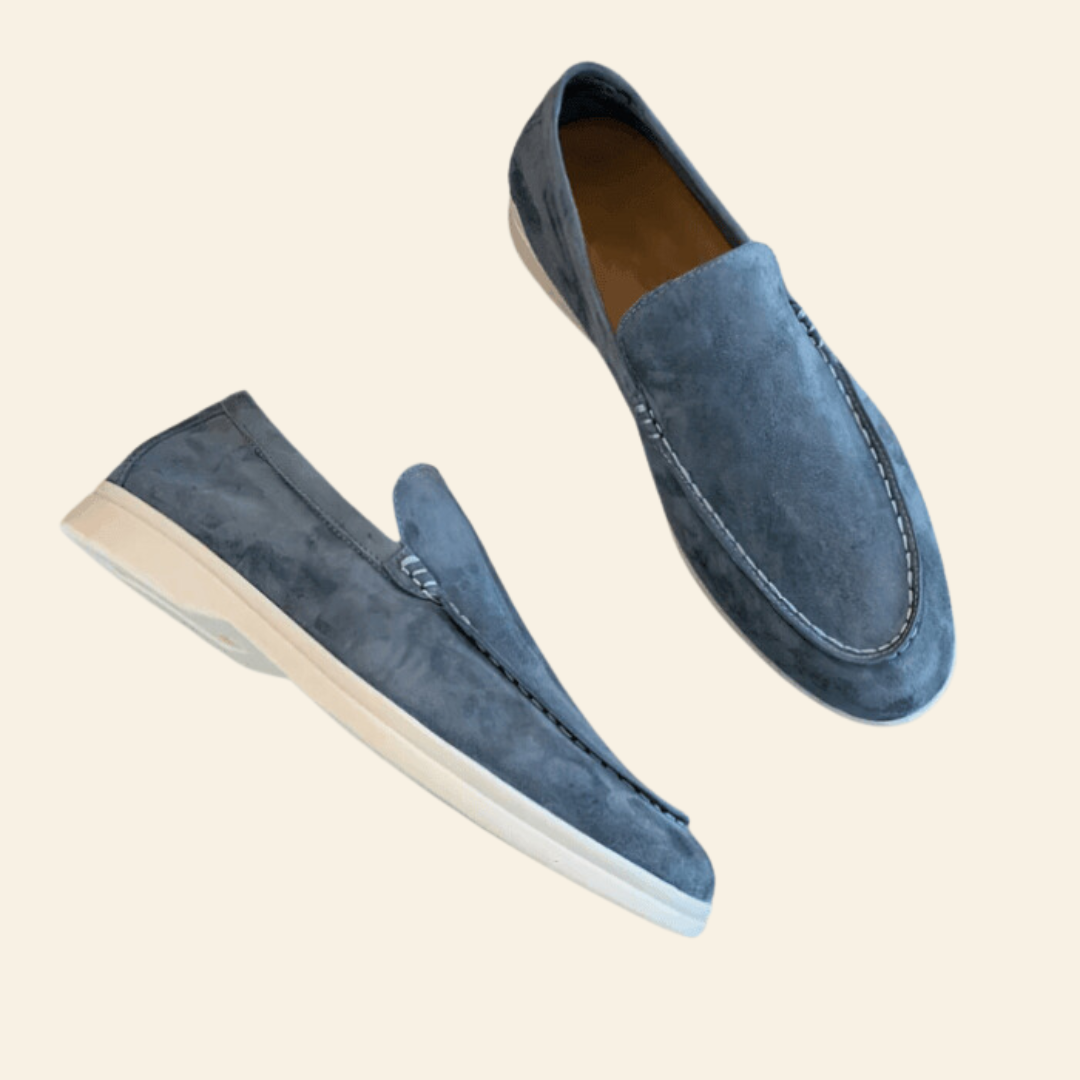 Men's Flexible Suede Loafers Slip-On | Casual Shoes - Image 5