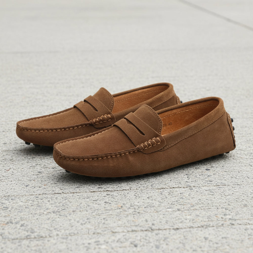 Men's Italian Loafers Suede Slip-On | Casual Loafers - Image 11