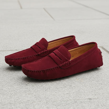 Men's Italian Loafers Suede Slip-On | Casual Loafers - Image 4