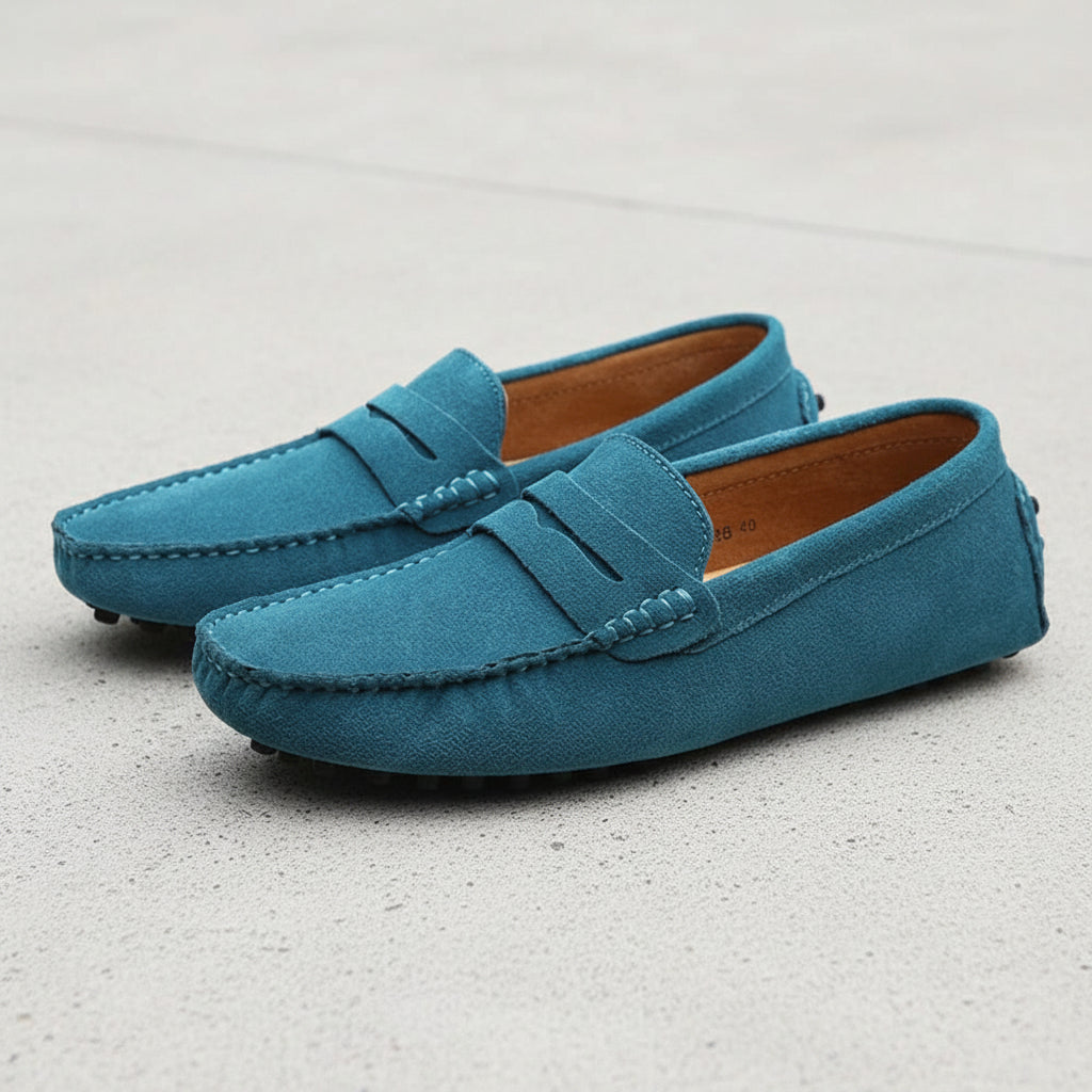 Men's Italian Loafers Suede Slip-On | Casual Loafers - Image 9