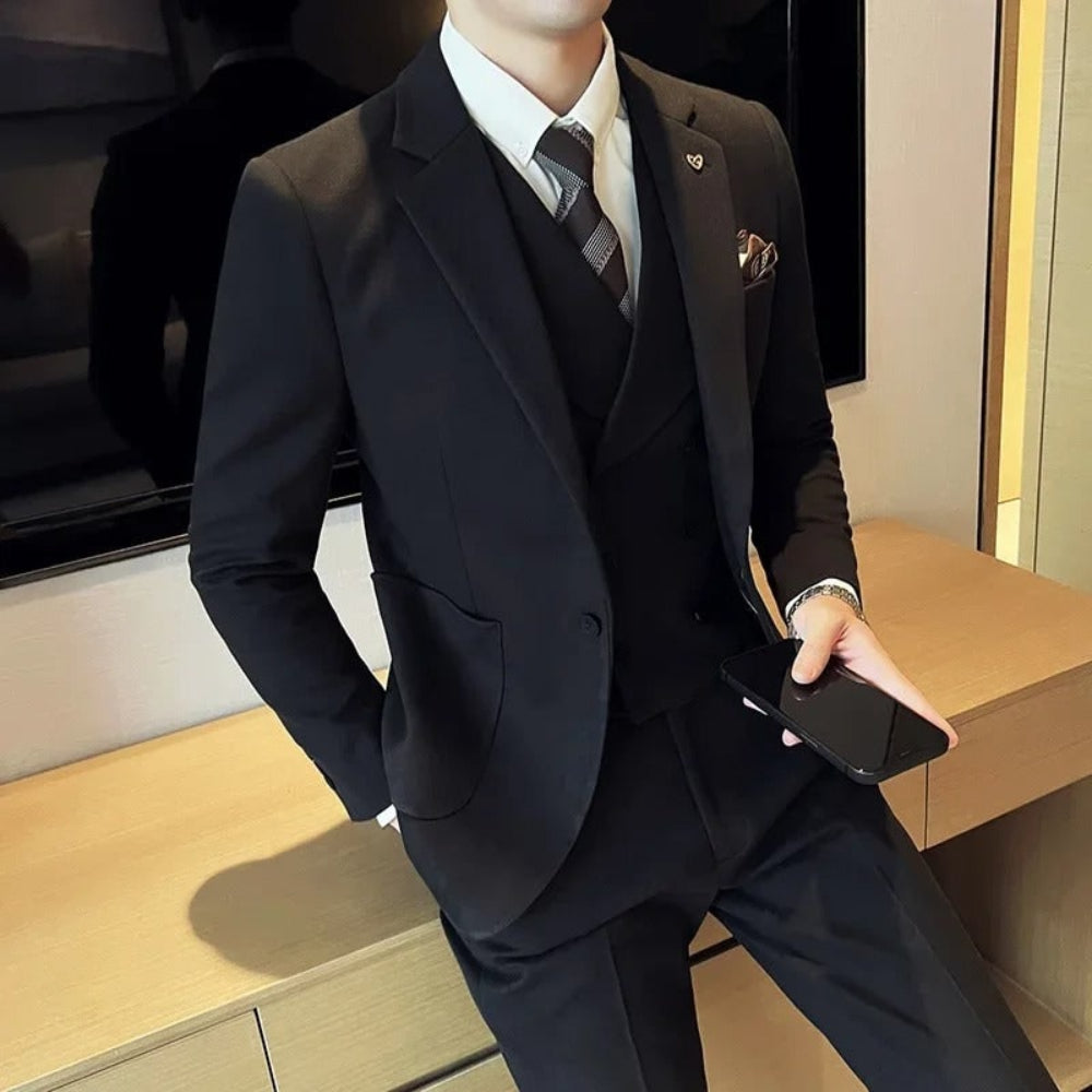 Men's Linnen Business Suit Formal | Office Wear - Image 2