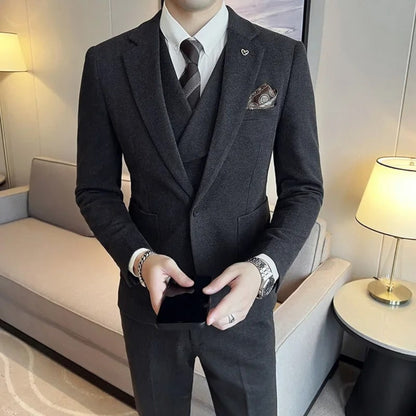 Men's Linnen Business Suit Formal | Office Wear - Image 3