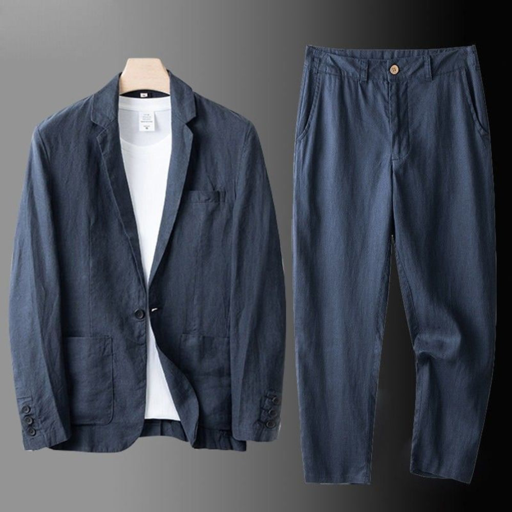 Men's Linnen Suit Casual Two-Piece | Summer Suit - Image 2
