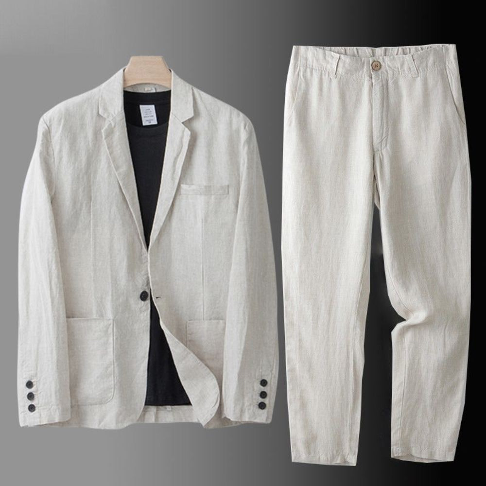 Men's Linnen Suit Casual Two-Piece | Summer Suit - Image 3