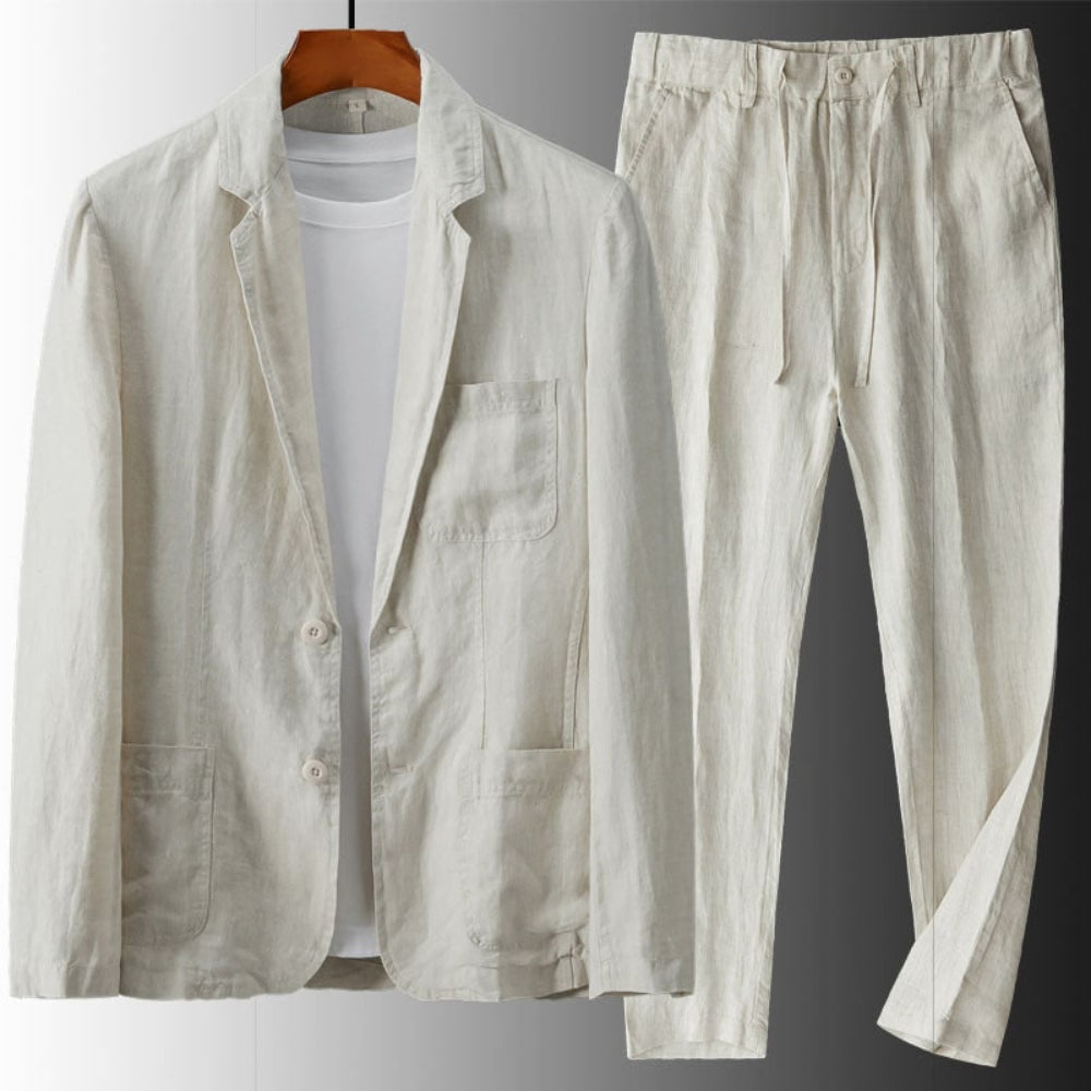 Men's Linnen Suits Casual Two-Piece | Beach - Image 1