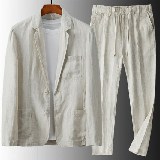 Men's Linnen Suits Casual Two-Piece | Beach - Image 1