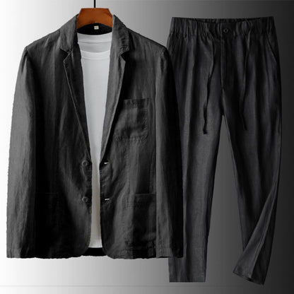 Men's Linnen Suits Casual Two-Piece | Beach - Image 2