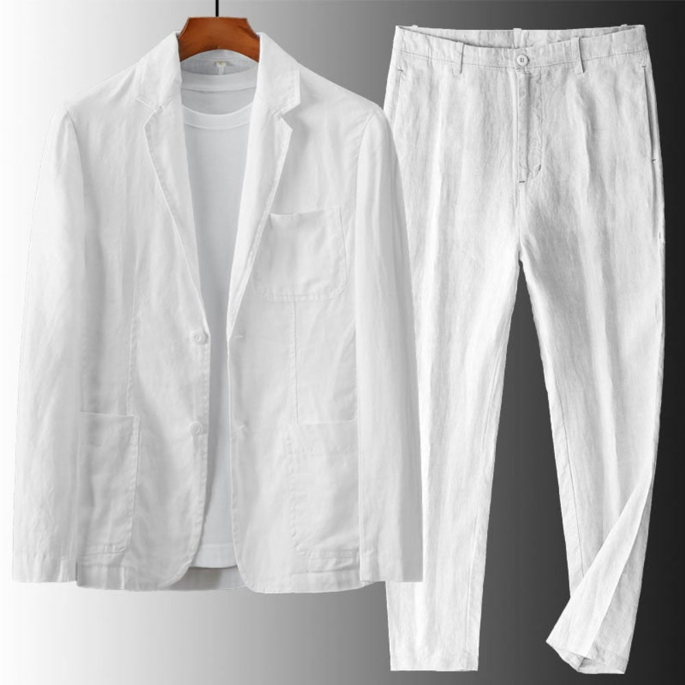 Men's Linnen Suits Casual Two-Piece | Beach - Image 3