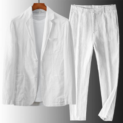 Men's Linnen Suits Casual Two-Piece | Beach - Image 3