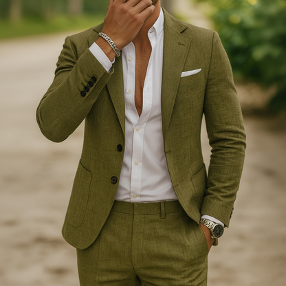Men's Linnen Suits Formal Slim Fit | Wedding Wear - Image 1
