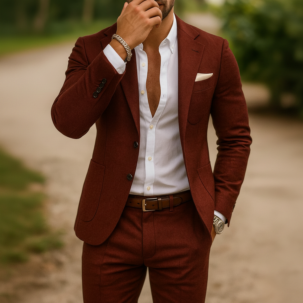 Men's Linnen Suits Formal Slim Fit | Wedding Wear - Image 7