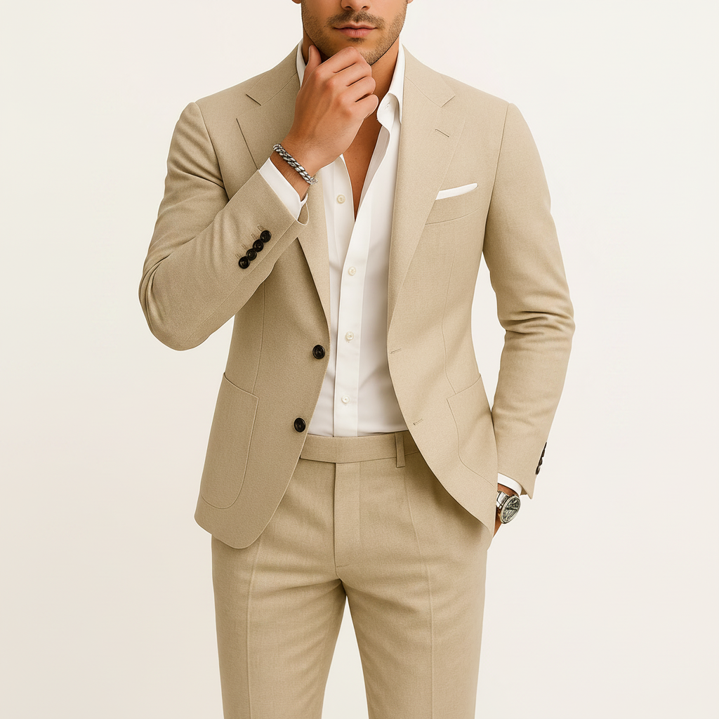 Men's Linnen Suits Formal Suit | Spring - Image 3