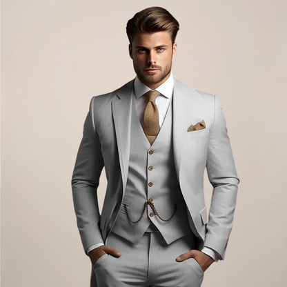 Men's Linnen Suits Tailored Slim Fit | Formal Suit - Image 3