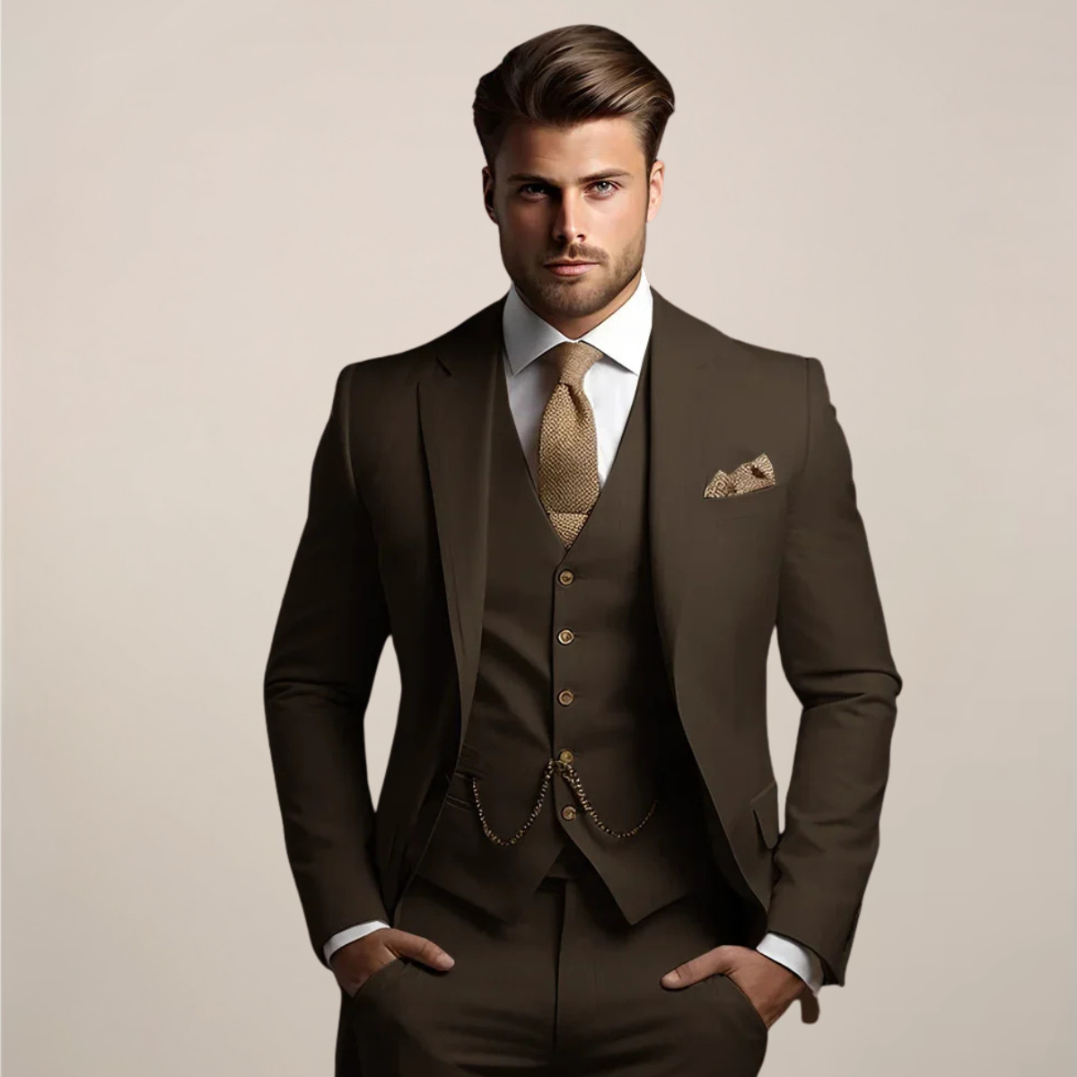 Men's Linnen Suits Tailored Slim Fit | Formal Suit - Image 4