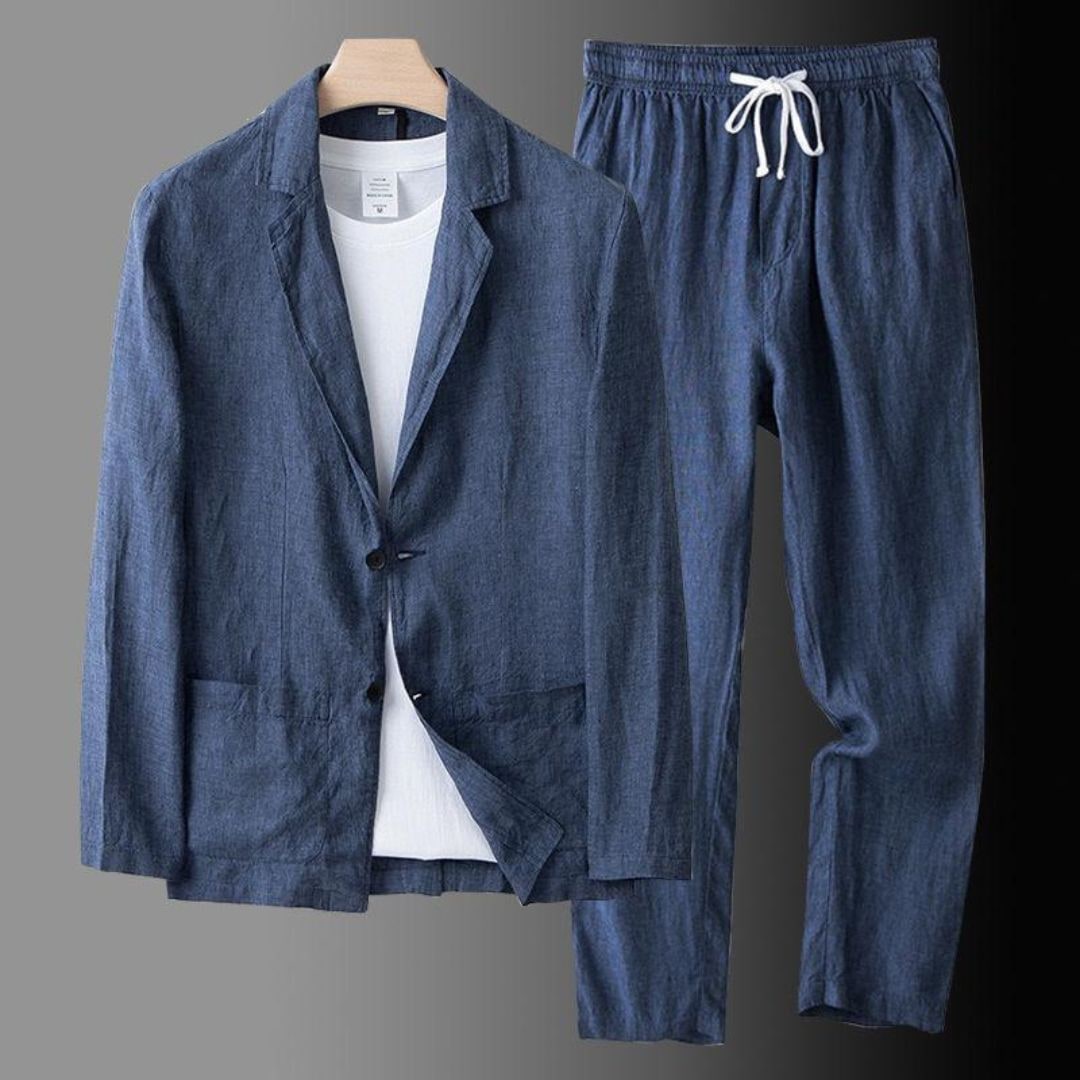 Men's Linnen Suits Travel Set Casual | Two-Piece - Image 4