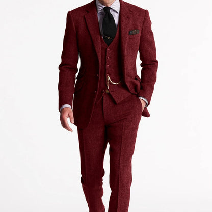 Men's Linnen Suits Tuxedo Three-Piece | Formal Wear - Image 3