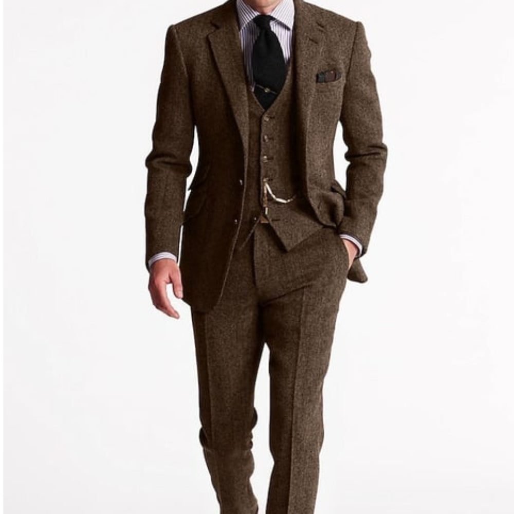 Men's Linnen Suits Tuxedo Three-Piece | Formal Wear - Image 4