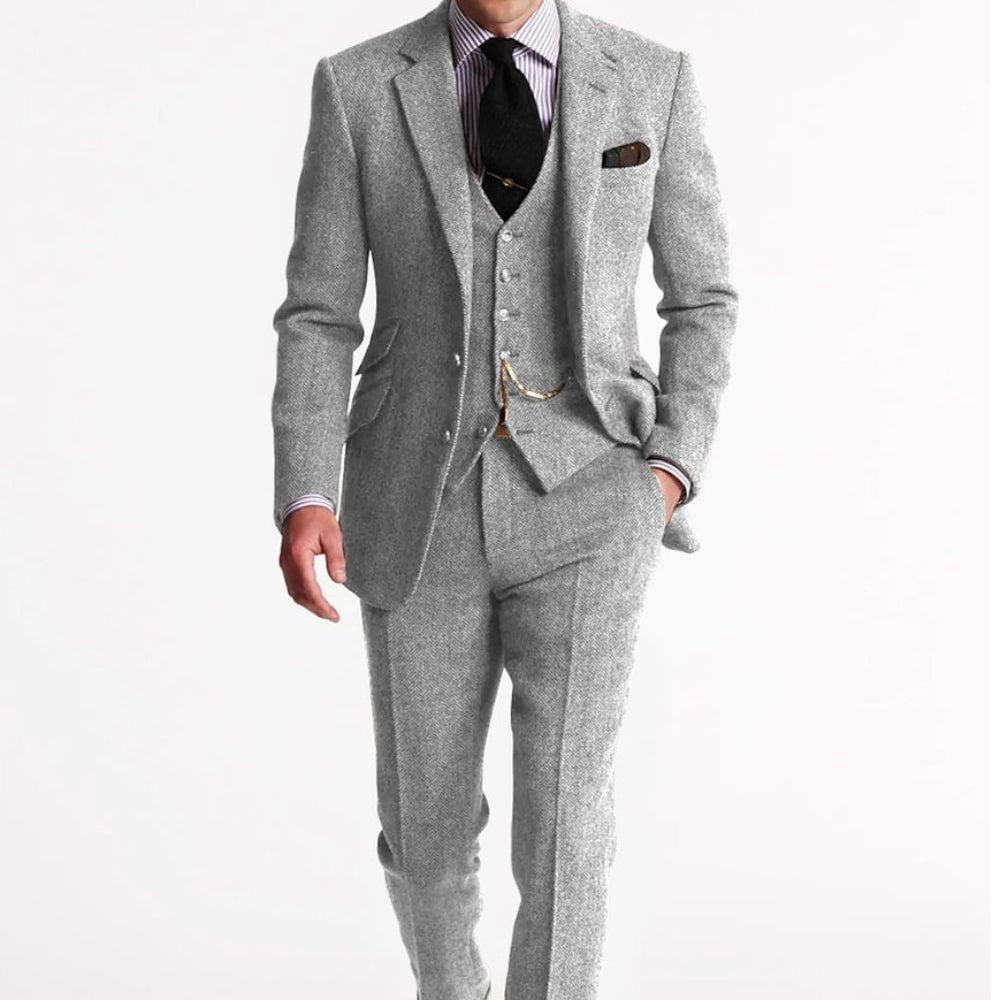 Men's Linnen Suits Tuxedo Three-Piece | Formal Wear - Image 5