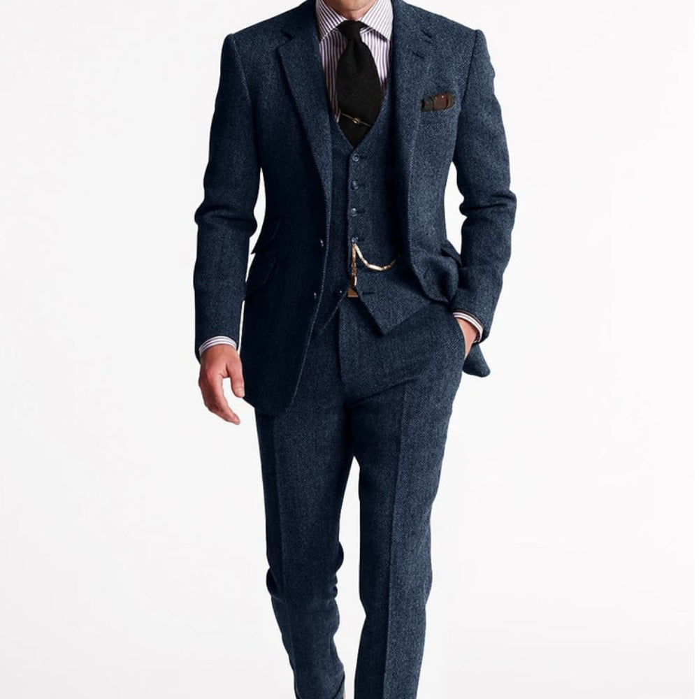 Men's Linnen Suits Tuxedo Three-Piece | Formal Wear - Image 7