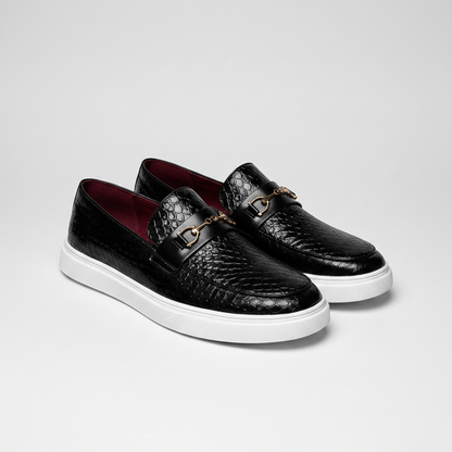 Men's Loafers Casual Slip-On Embossed | Driving Shoes - Image 1