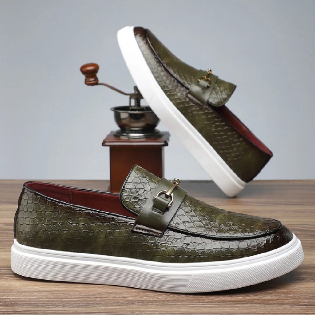 Men's Loafers Casual Slip-On Embossed | Driving Shoes - Image 13