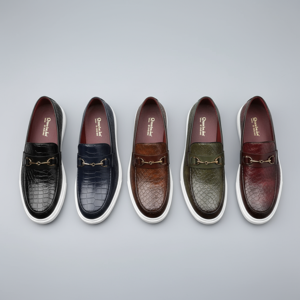 Men's Loafers Casual Slip-On Embossed | Driving Shoes - Image 14
