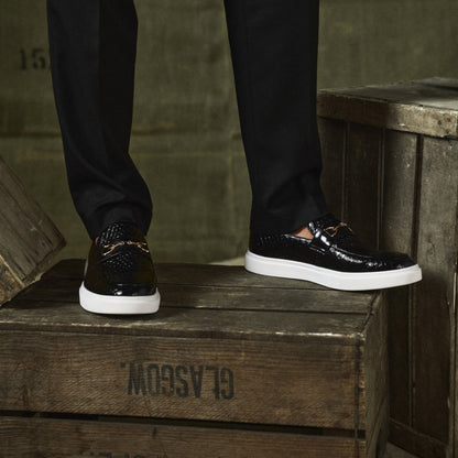 Men's Loafers Casual Slip-On Embossed | Driving Shoes - Image 3