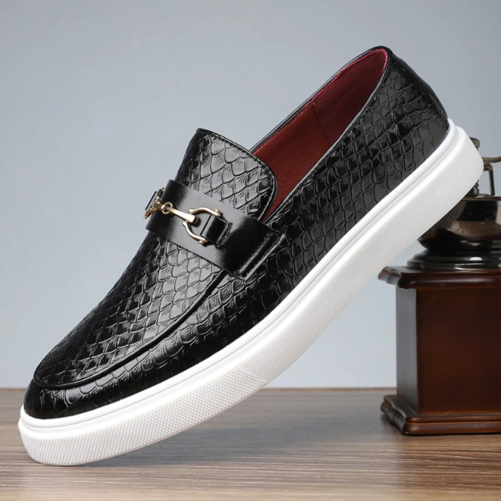 Men's Loafers Casual Slip-On Embossed | Driving Shoes - Image 6
