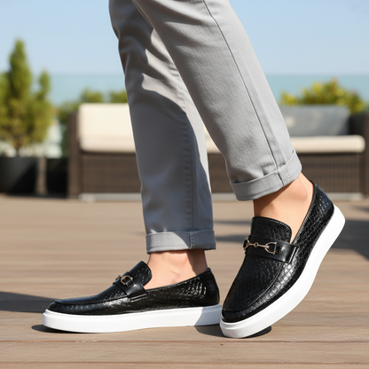 Men's Loafers Casual Slip-On Embossed | Driving Shoes - Image 8