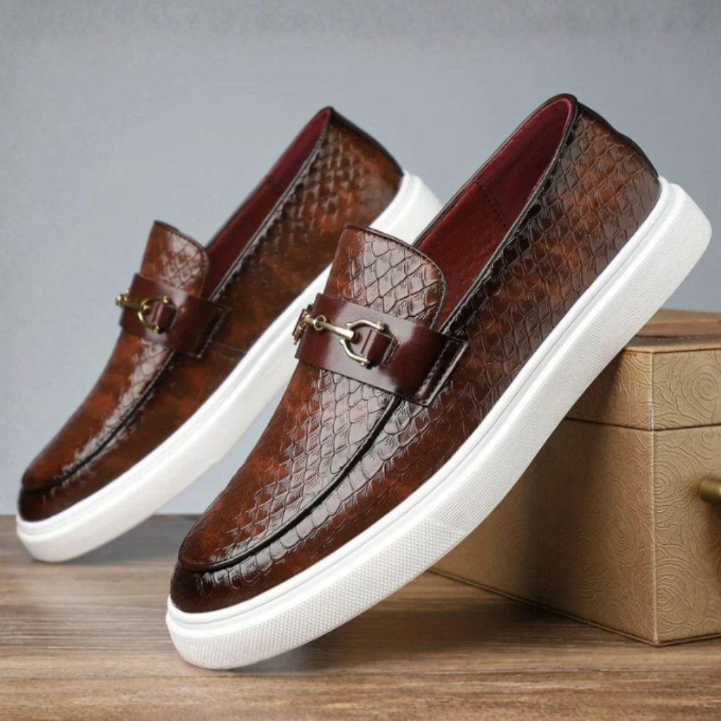 Men's Loafers Casual Slip-On Embossed | Driving Shoes - Image 9