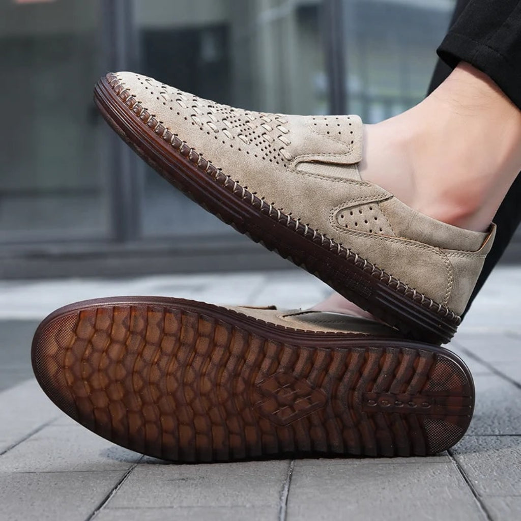 Men's Loafers Perforated Slip-On | Casual Shoes - Image 11