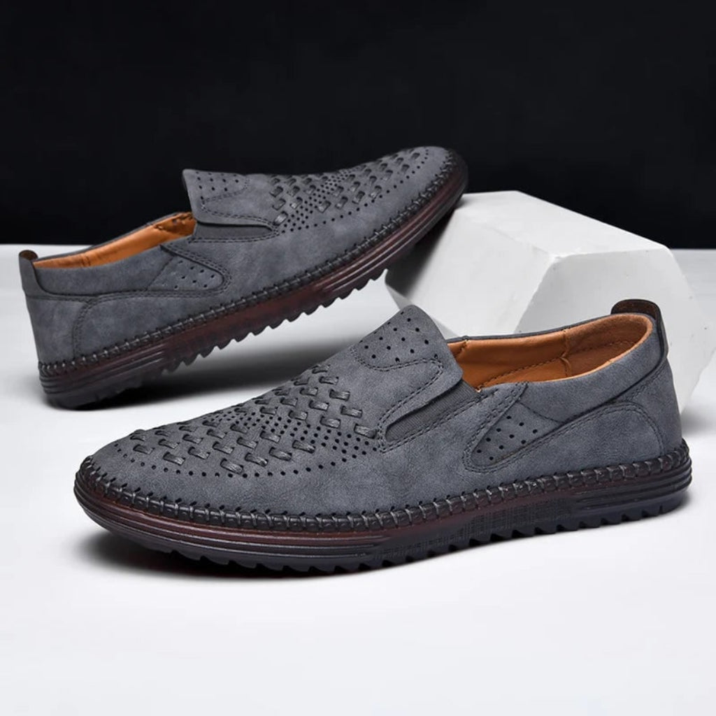 Men's Loafers Perforated Slip-On | Casual Shoes - Image 15