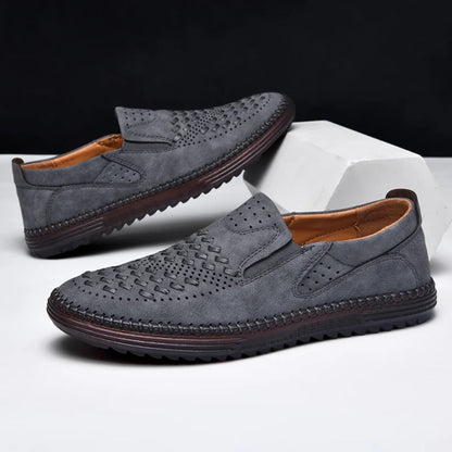Men's Loafers Perforated Slip-On | Casual Shoes - Image 15