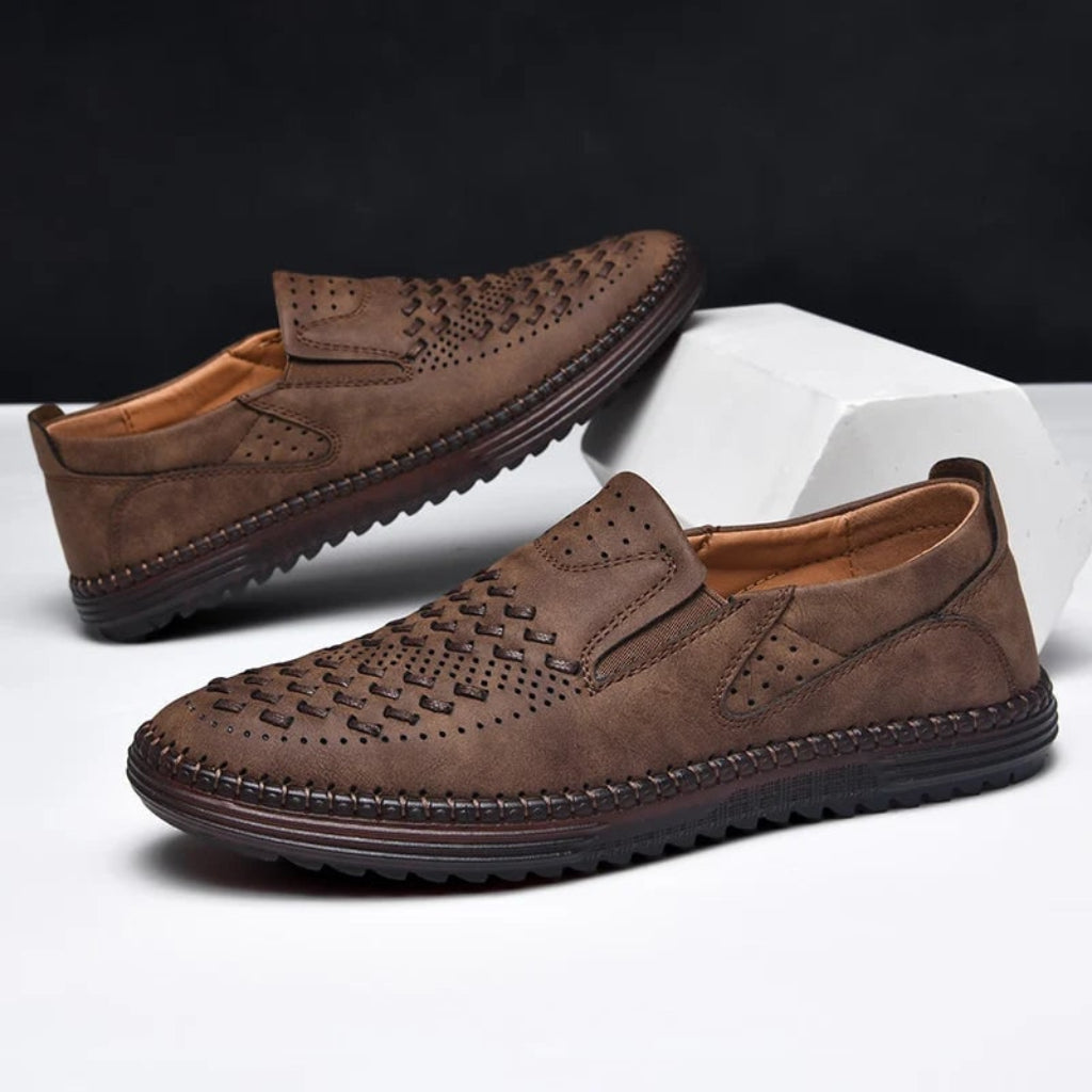 Men's Loafers Perforated Slip-On | Casual Shoes - Image 5