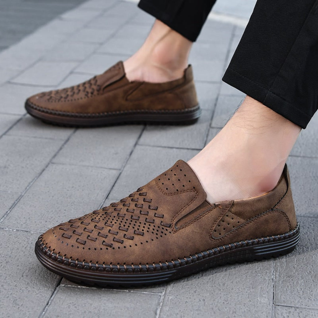 Men's Loafers Perforated Slip-On | Casual Shoes - Image 6